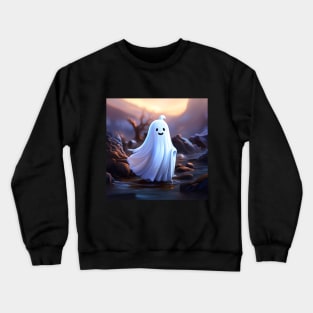 Cute White Ghost Crewneck Sweatshirt